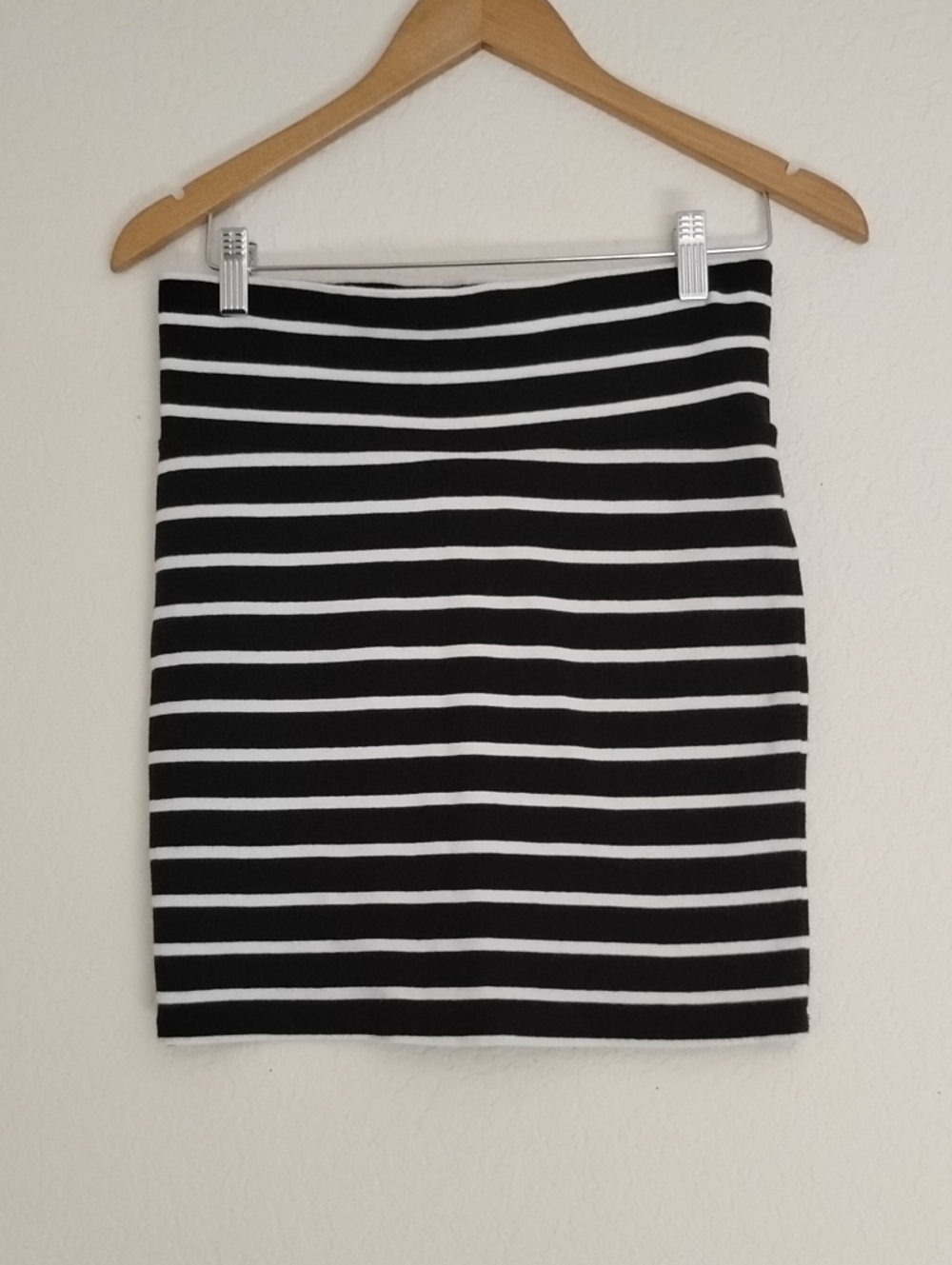 Black and White Striped Women’s Mini Skirt